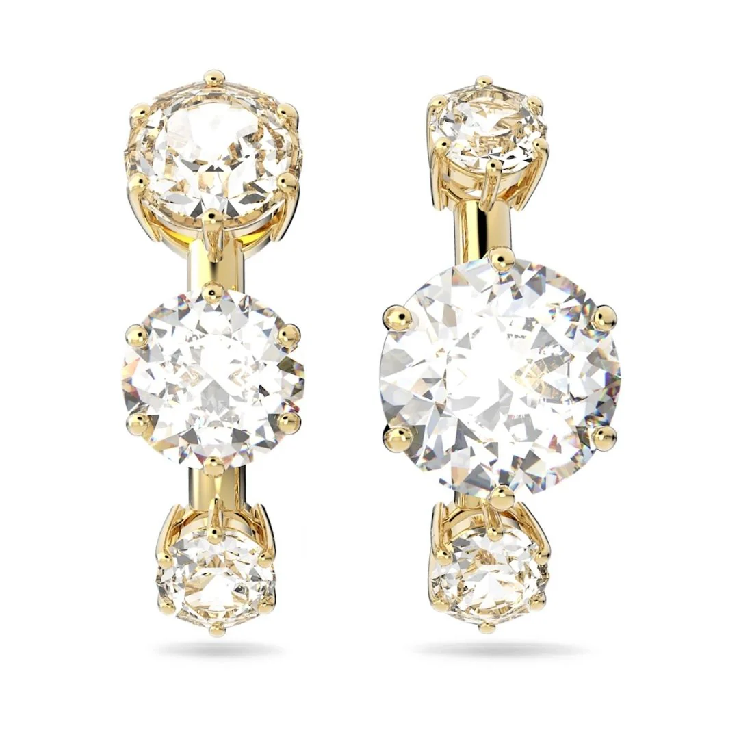 Swarovski Constella keltakullan väriset korvakorut