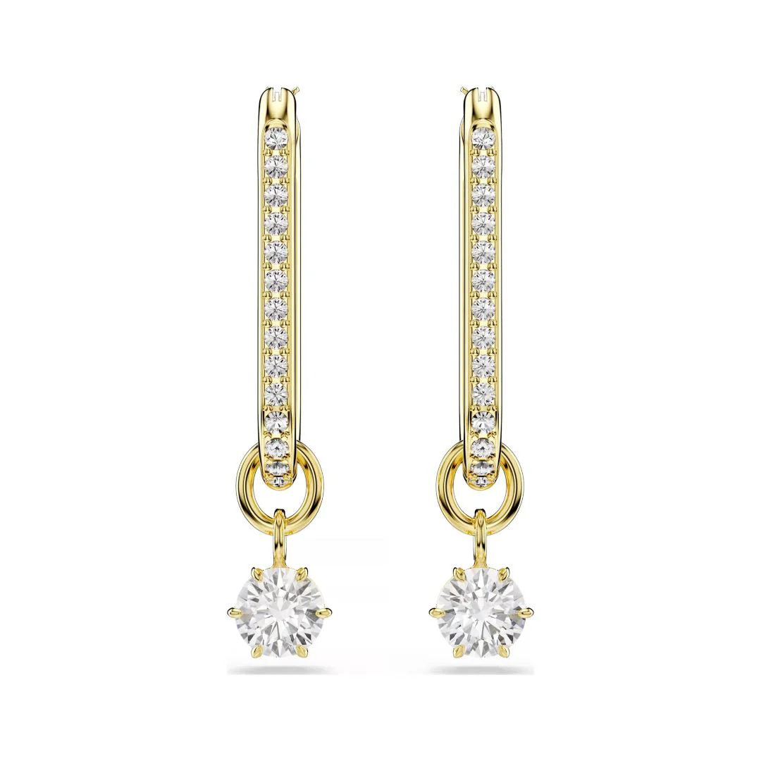 Swarovski Constella korvakorut, keltakullattu ja kirkkaat zirkonit, 5728587 - Image 3