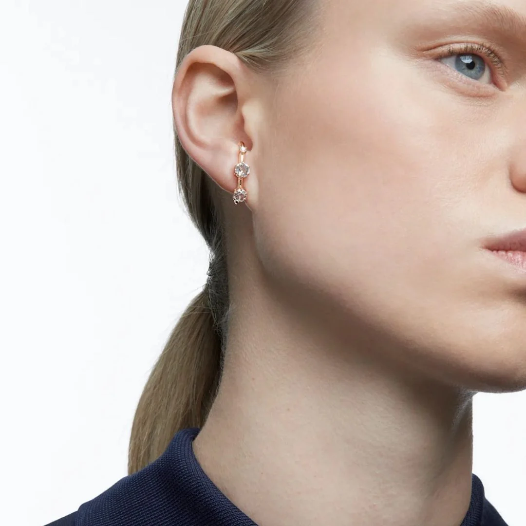 Swarovski Constella korvakorut, ruusukullan värinen - Image 3