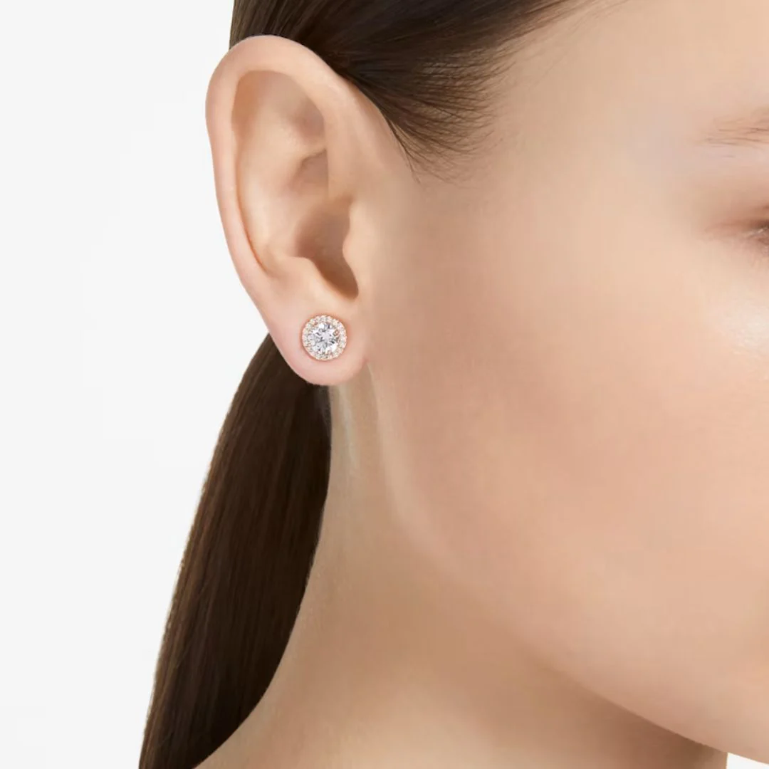 Swarovski Constella korvakorut, ruusukullanväri ja kirkkaat kristallit 5636275 - Image 2