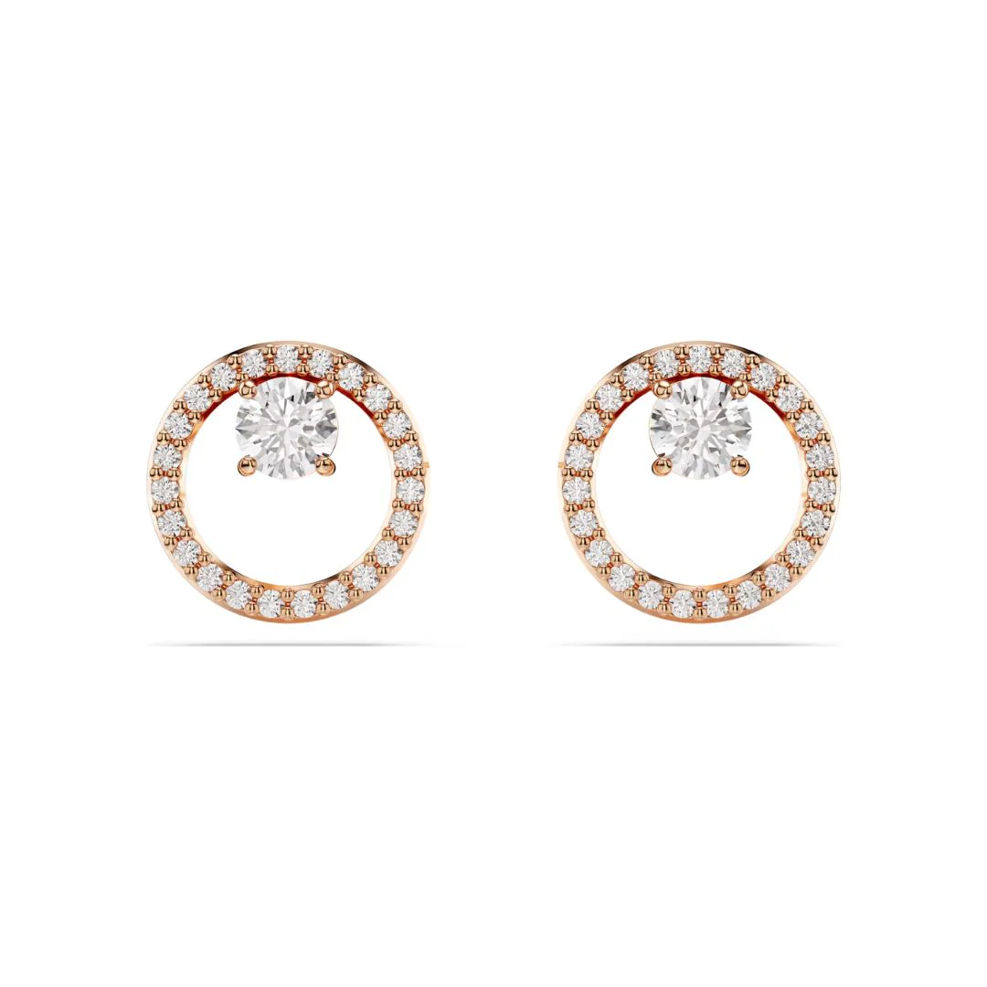 Swarovski Constella korvakorut, ruusukullanväri ja kirkkaat kristallit 5692263
