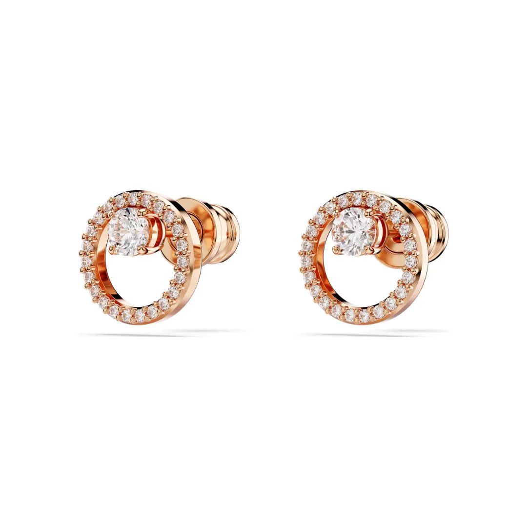 Swarovski Constella korvakorut, ruusukullanväri ja kirkkaat kristallit 5692263 - Image 2
