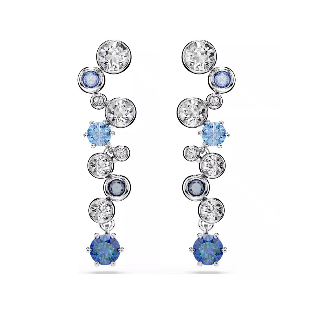 Swarovski Constella korvakorut, vaalea metalli ja siniset kristallit, 5732775