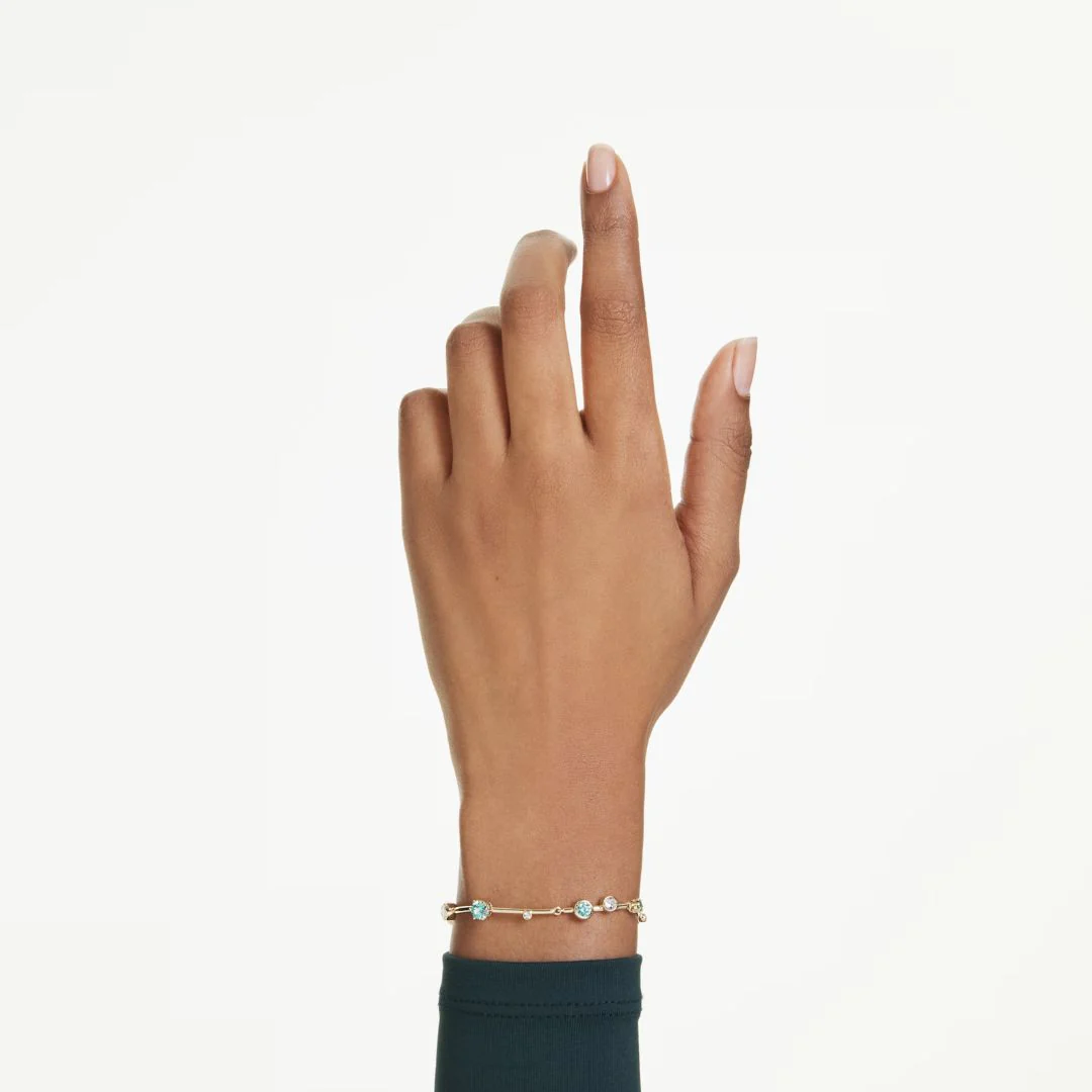 Swarovski Constella rannekoru, keltakullanväri ja vihreät kristallit, 5722478 - Image 3