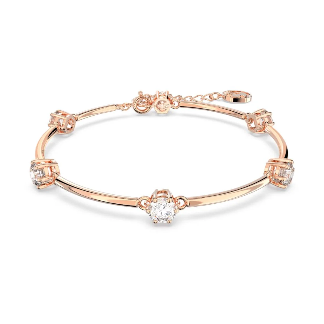 Swarovski Constella rannekoru, ruusukullan värinen ja kirkkaat kristallit