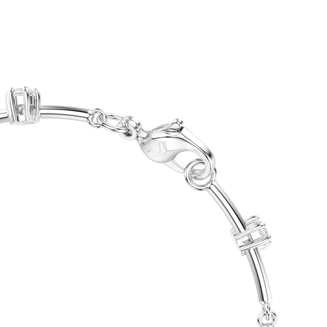 Swarovski Constella rannekoru, vaalea metalli, kirkkaat kristallit ja valkoiset helmet, 5707511 - Image 2