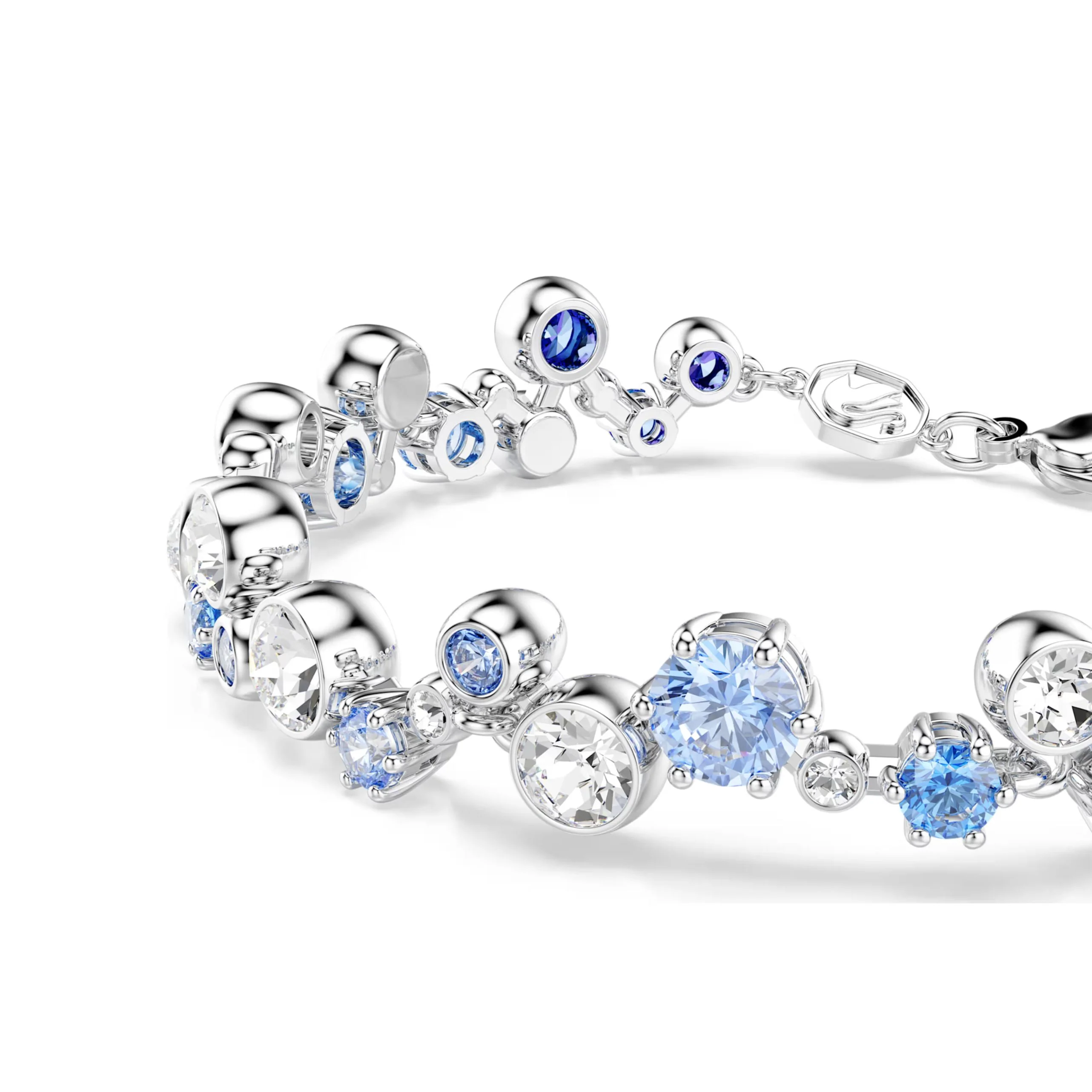 Swarovski Constella rannekoru, vaalea metalli, kirkkaat ja siniset kristallit 5722479 - Image 3