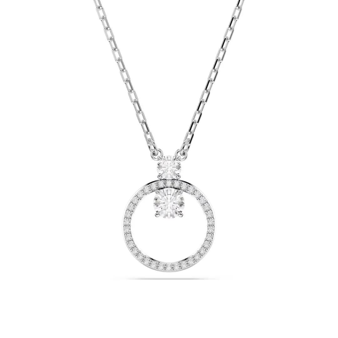 Swarovski Constella riipus, vaalea metalli ja kirkkaat kristallit 5692261