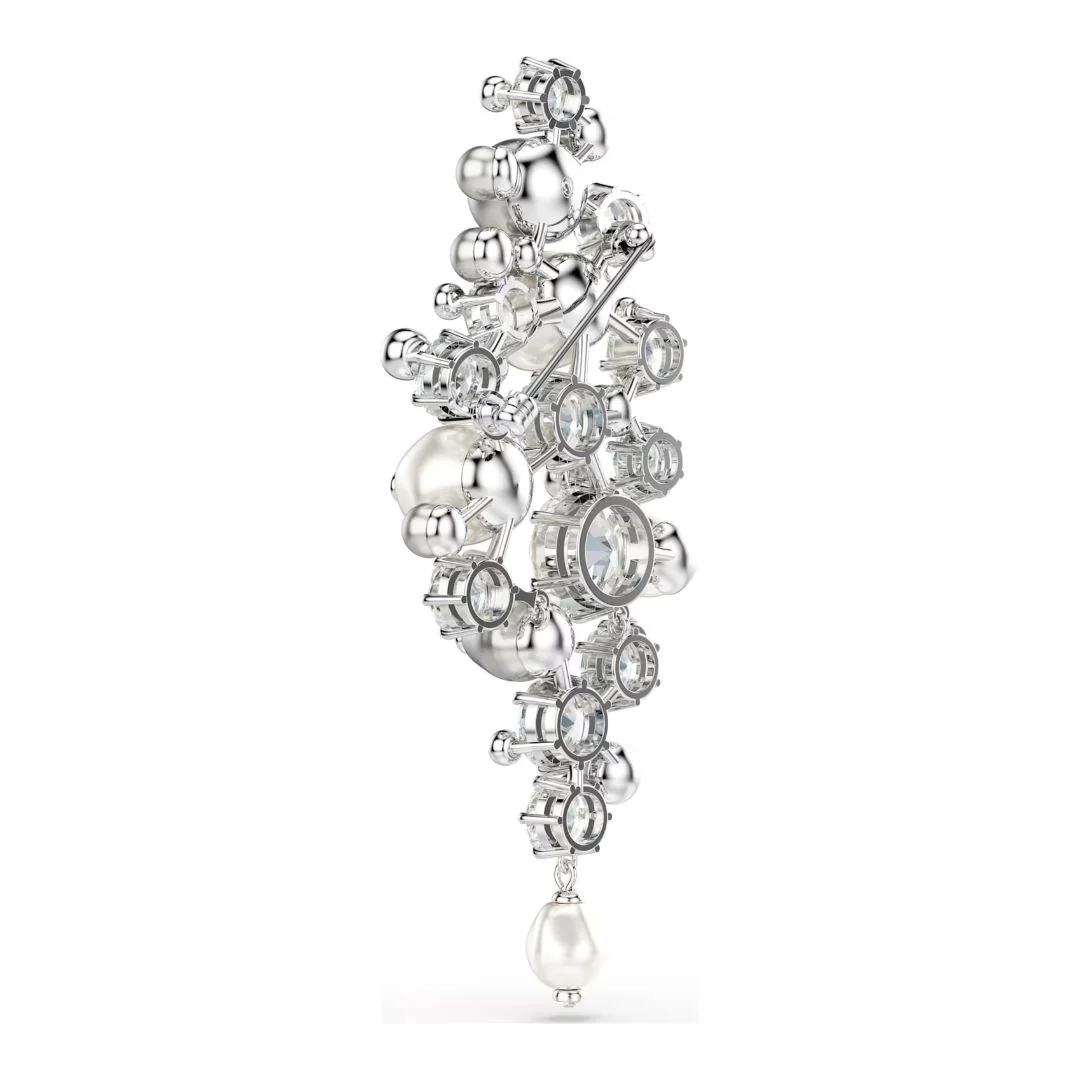 Swarovski Constella rintakoru, vaalea metalli kirkkailla kristalleilla 5722516 - Image 5