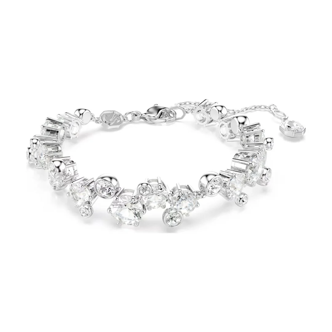 Swarovski Constella lahjasetti, kaulakoru, rannekoru ja korvakorut, vaalea metalli ja kirkkaat kristallit 5738285 - Image 4