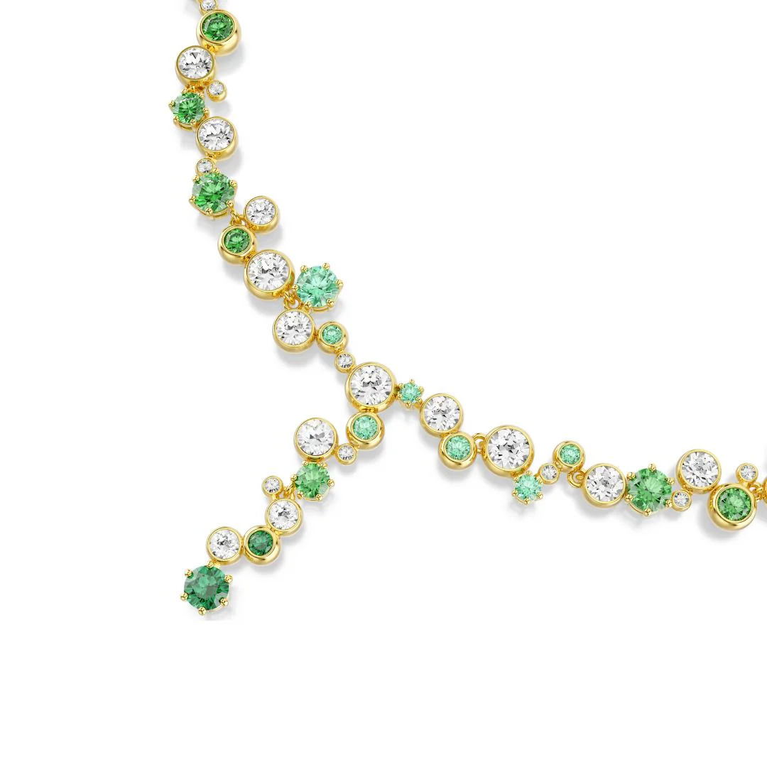 Swarovski Constella Y kaulakoru, keltakullanväri ja vihreät kristallit, 5722474 - Image 4
