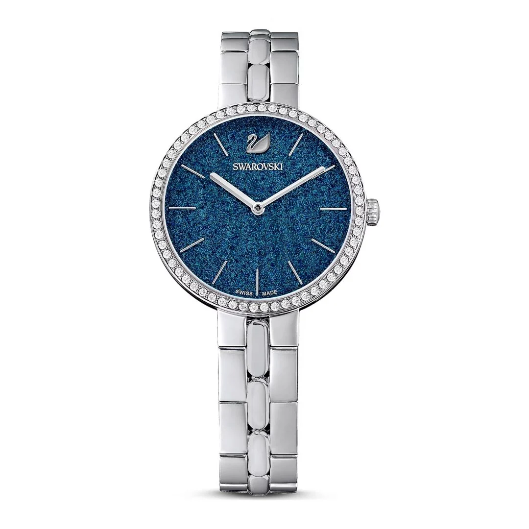 Swarovski Cosmopolitan rannekello, hopeanväri ja kirkkaat kristallit, 5517790