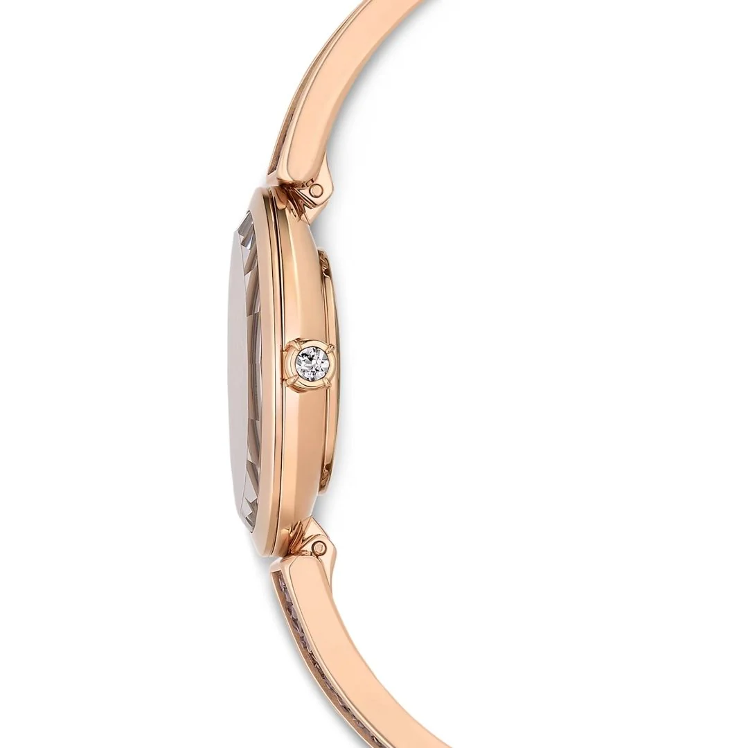 Swarovski Crystal Rock oval rannekello, ruusukullanväri ja harmaat kristallit, 5656857 - Image 6