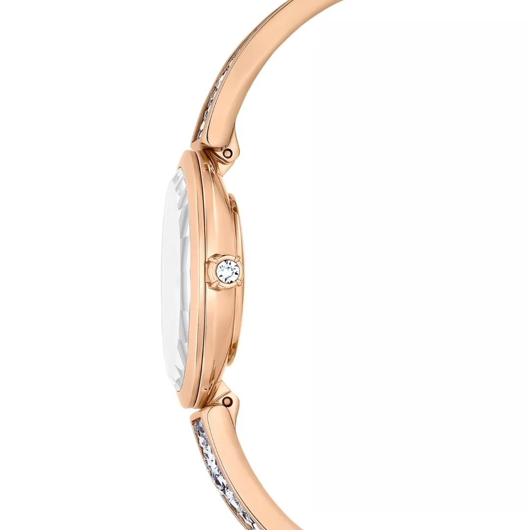 Swarovski Crystal Rock oval rannekello, ruusukullanväri ja kirkkaat kristallit, 5656851 - Image 6