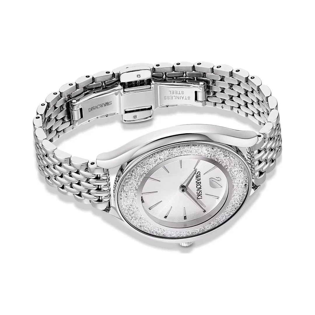 Swarovski Crystalline aura rannekello, hopeanväri ja kirkkaat kristallit, 5519462 - Image 3
