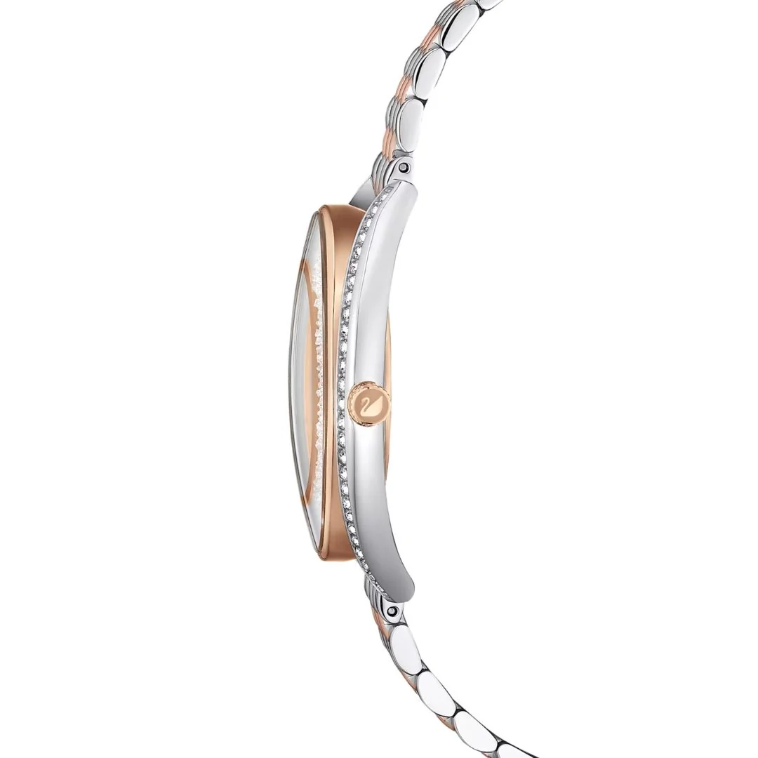 Swarovski Crystalline aura rannekello, ruusukullanväri, hopeanväri ja kirkkaat kristallit, 5644075 - Image 6
