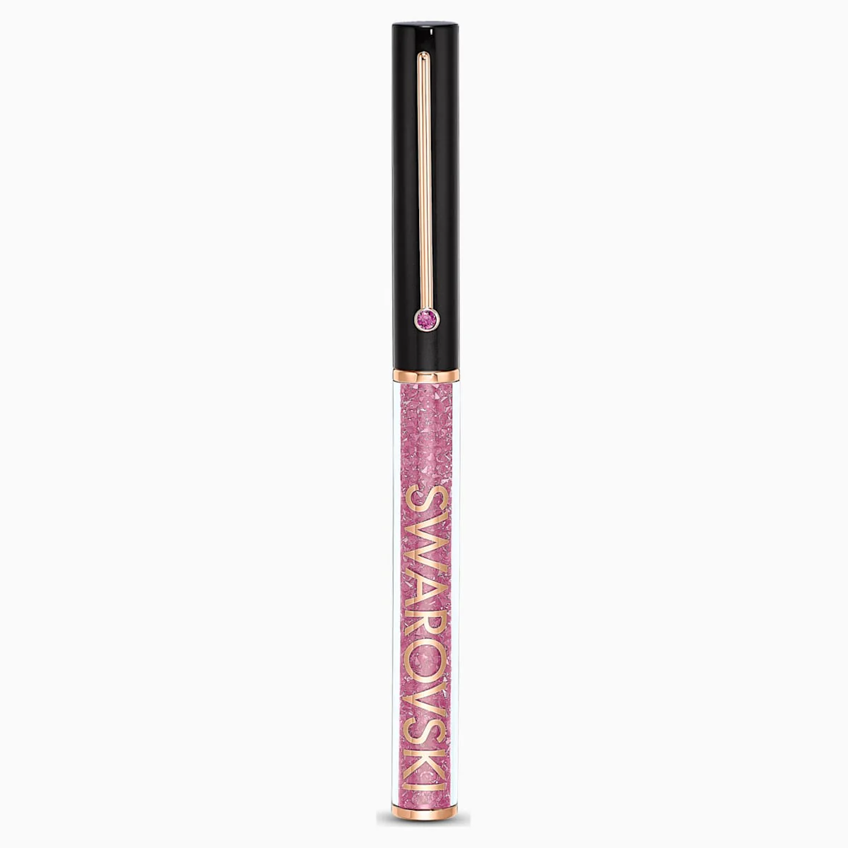 Swarovski Crystalline Gloss, kuulakärkikynä, musta ja vaaleanpunainen