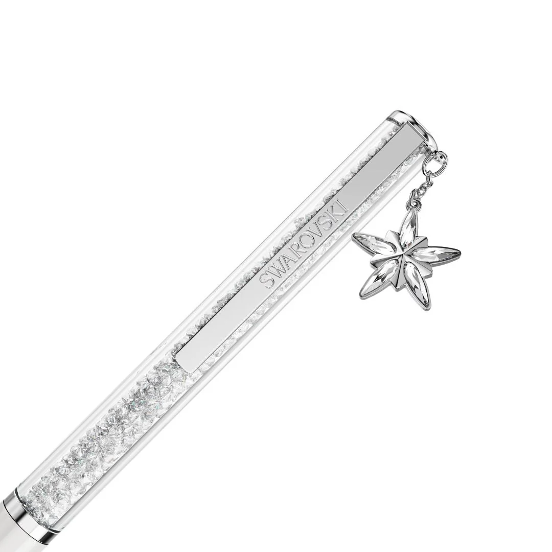 Swarovski Crystalline kuulakärkikynä, valkoinen, kromi ja kirkkaat kristallit, 5717136 - Image 3