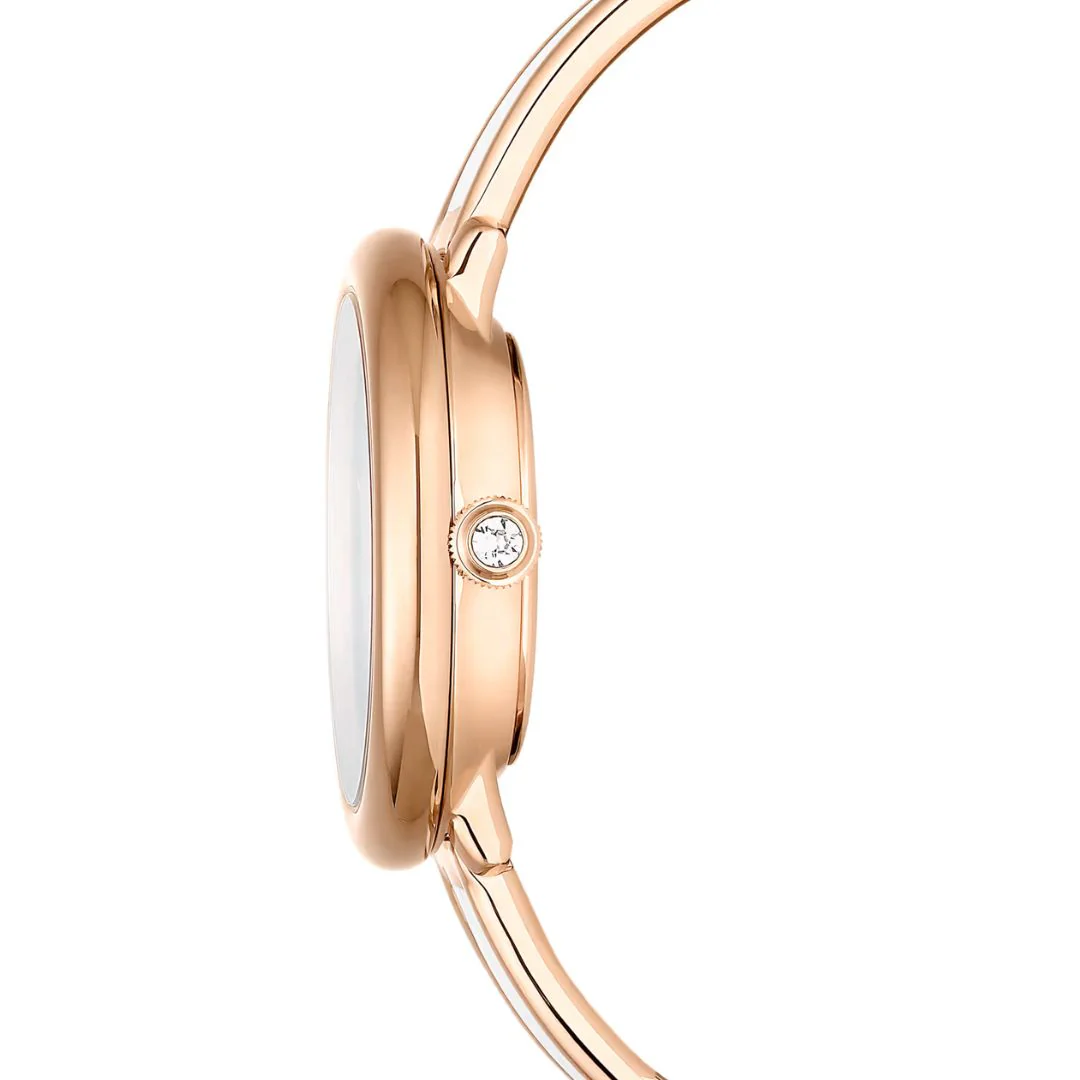 Swarovski Crystalline Bangle rannekello, ruusukullanvärinen ja kirkkaat kristallit, 5689324 - Image 5