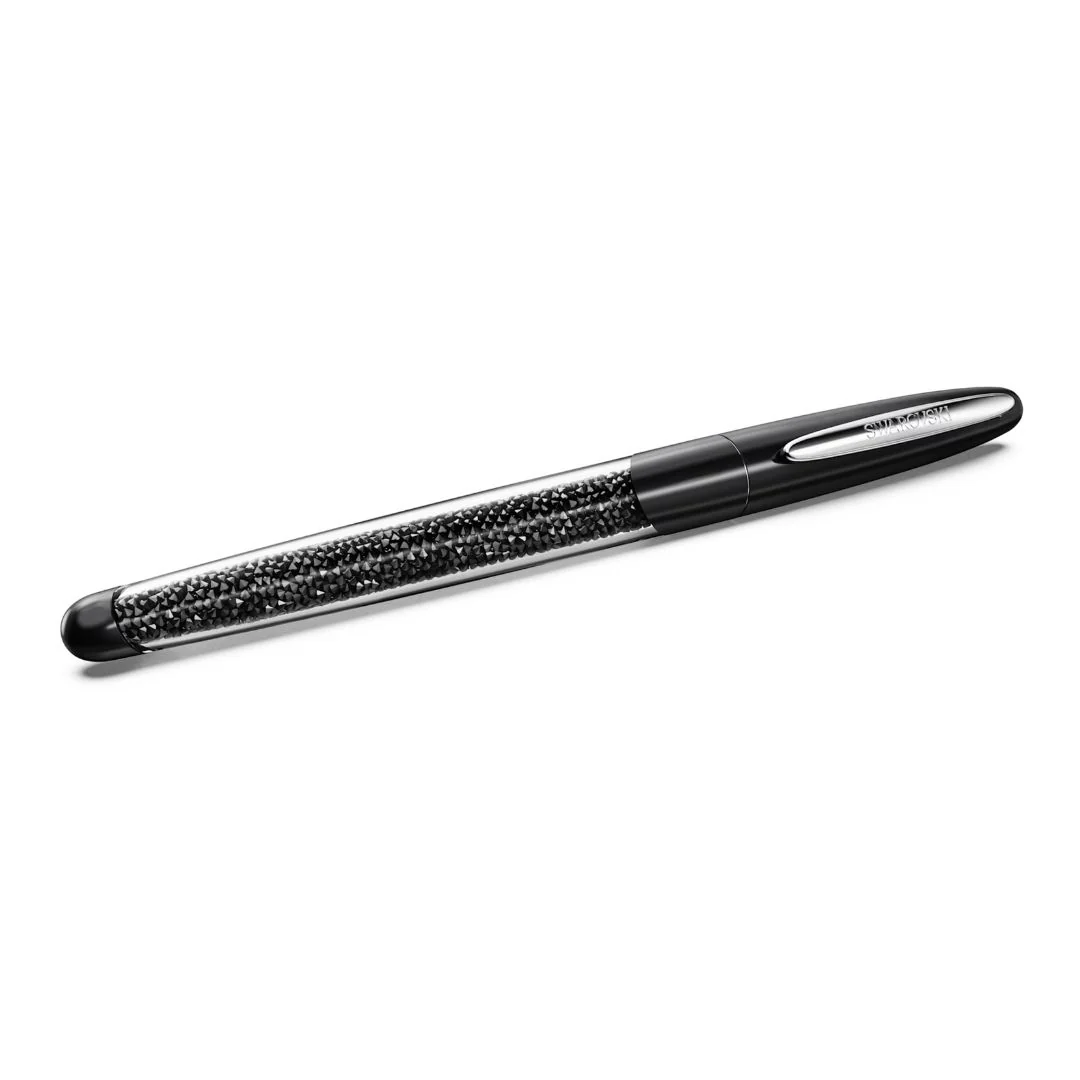 Swarovski Crystalline rollerball-kynä, musta lakka ja mustat kristallit, 5717137