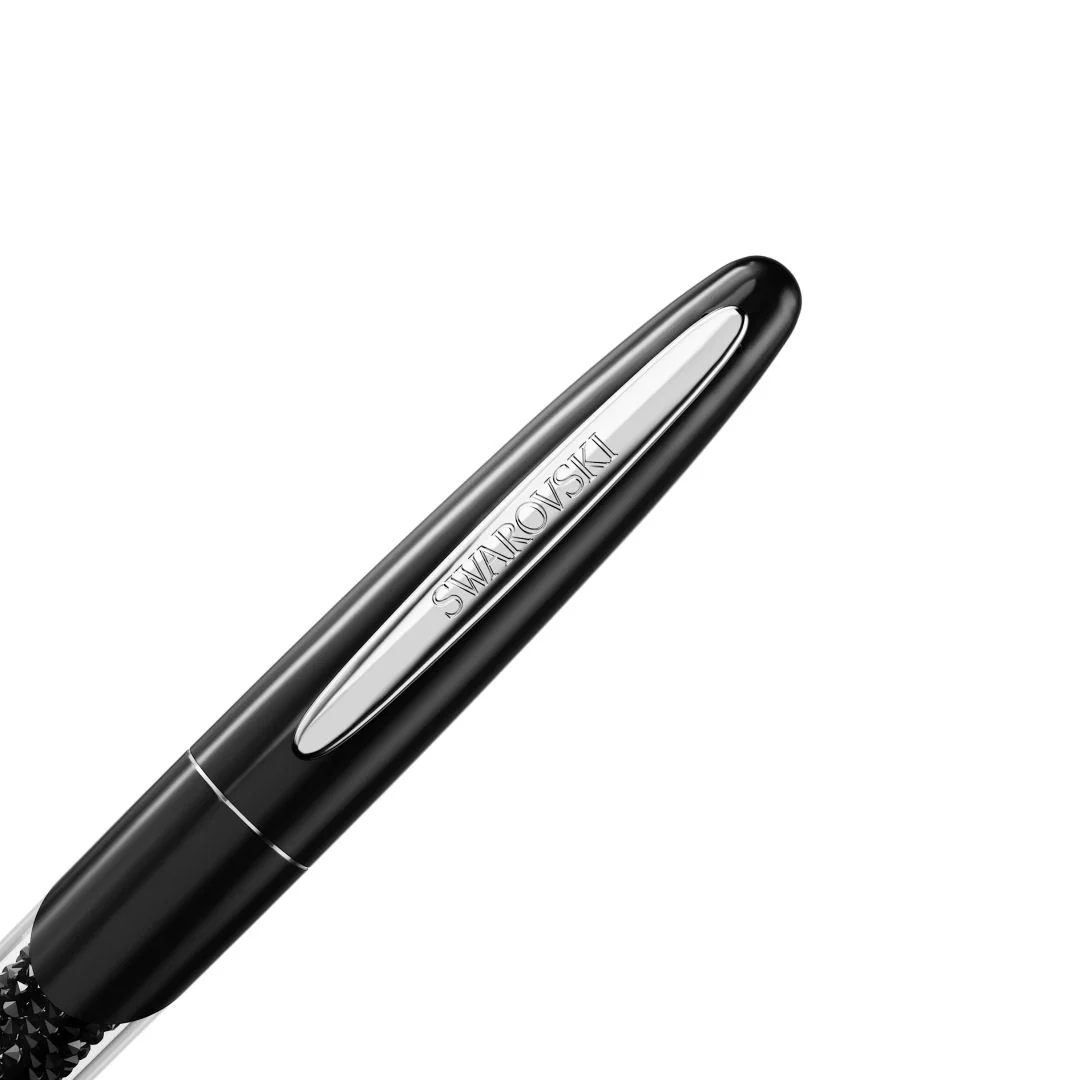 Swarovski Crystalline rollerball-kynä, musta lakka ja mustat kristallit, 5717137 - Image 3