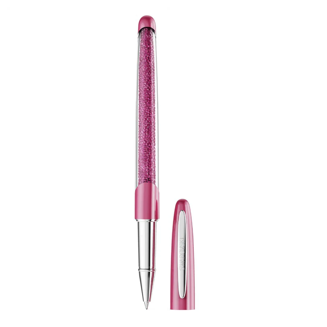 Swarovski Crystalline rollerball-kynä, pinkki lakka ja kristallit, 5717141 - Image 2