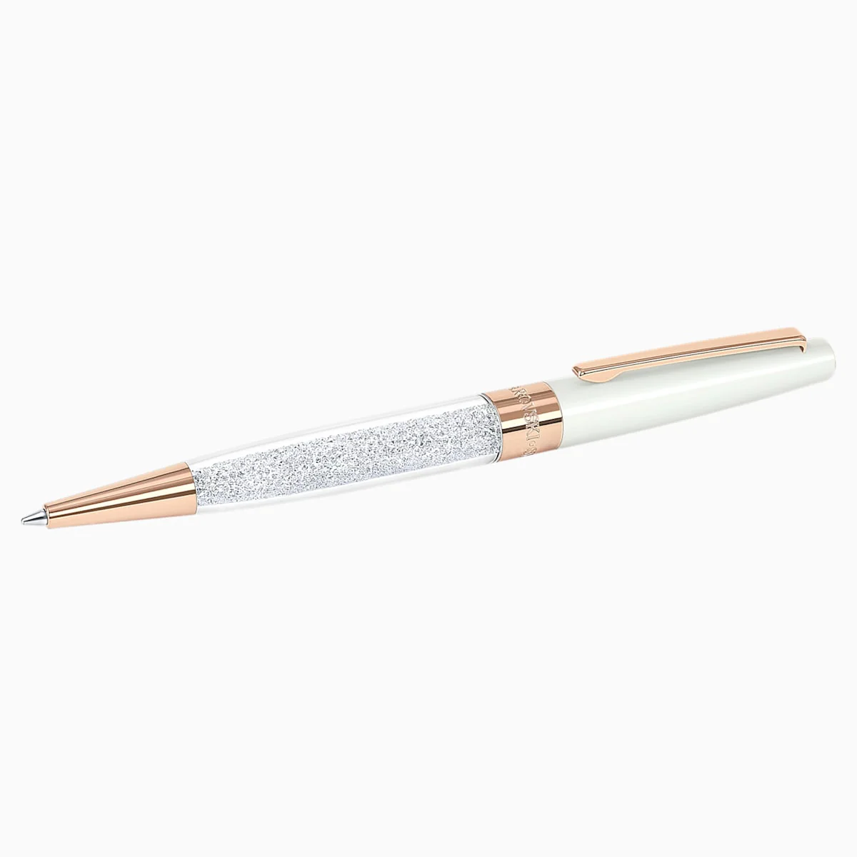 Swarovski Crystalline Stardust Ballpoint kuulakärkikynä, valkoinen ja rosekulta