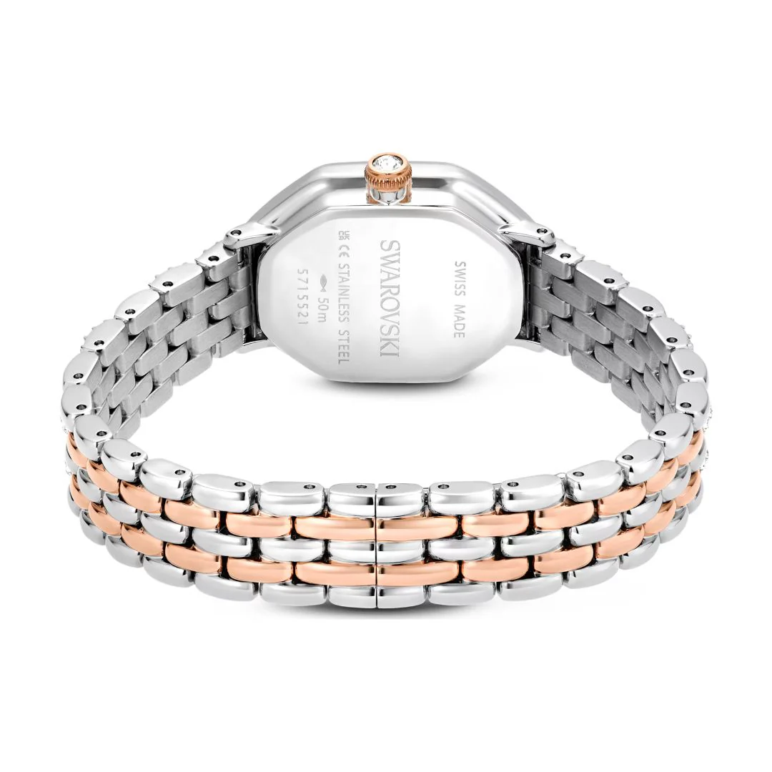 Swarovski Dextera octagon rannekello, hopeanväri, ruusukullanväri ja kirkkaat kristallit, 5715521 - Image 4
