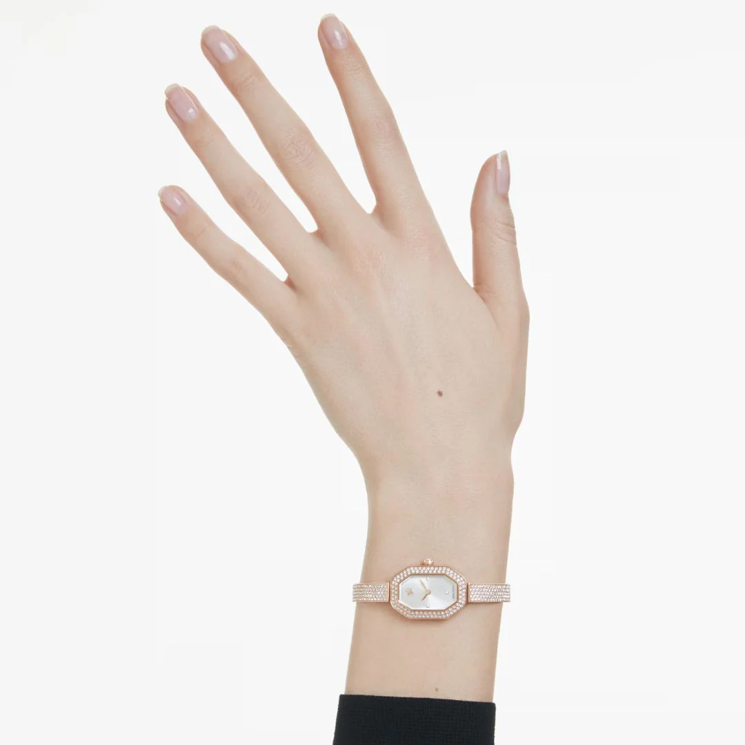 Swarovski Dextera bangle rannekello, ruusukullanväri ja kirkkaat kristallit, 5672992 - Image 2