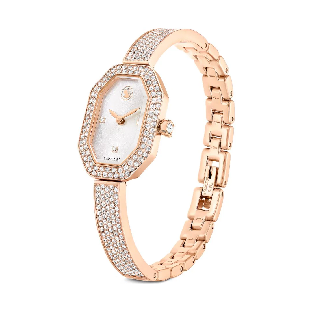 Swarovski Dextera bangle rannekello, ruusukullanväri ja kirkkaat kristallit, 5672992 - Image 3