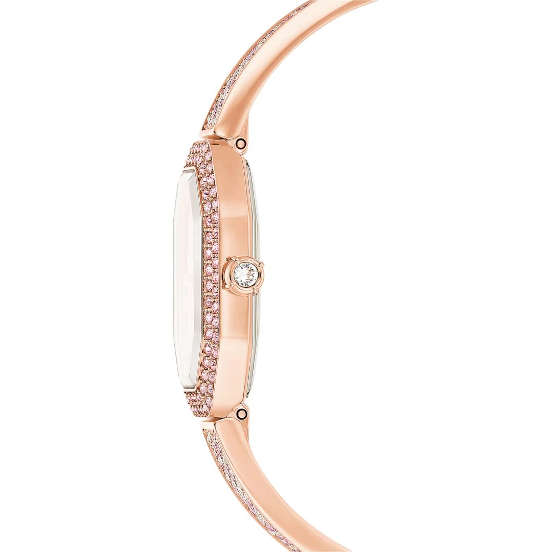 Swarovski Dextera bangle rannekello, ruusukullanväri ja vaaleanpunaiset kristallit, 5717588 - Image 6