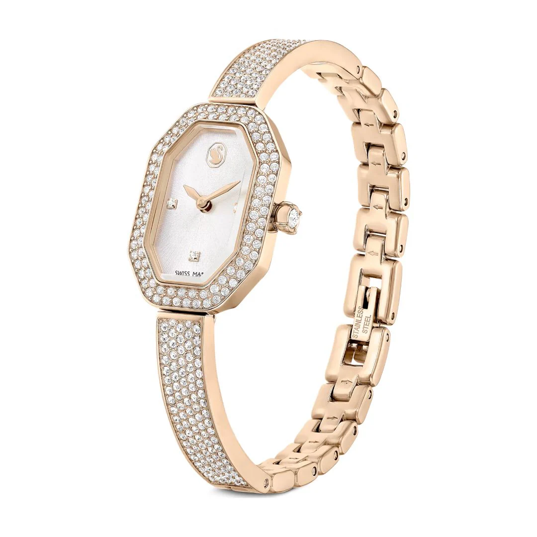 Swarovski Dextera bangle rannekello, samppanjakullanväri ja kirkkaat kristallit, 5672987 - Image 4