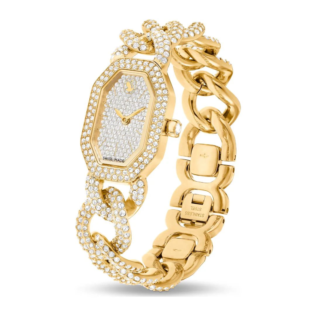 Swarovski Dextera chain rannekello, keltakullanväri ja kirkkaat kristallit, 5668854 - Image 3