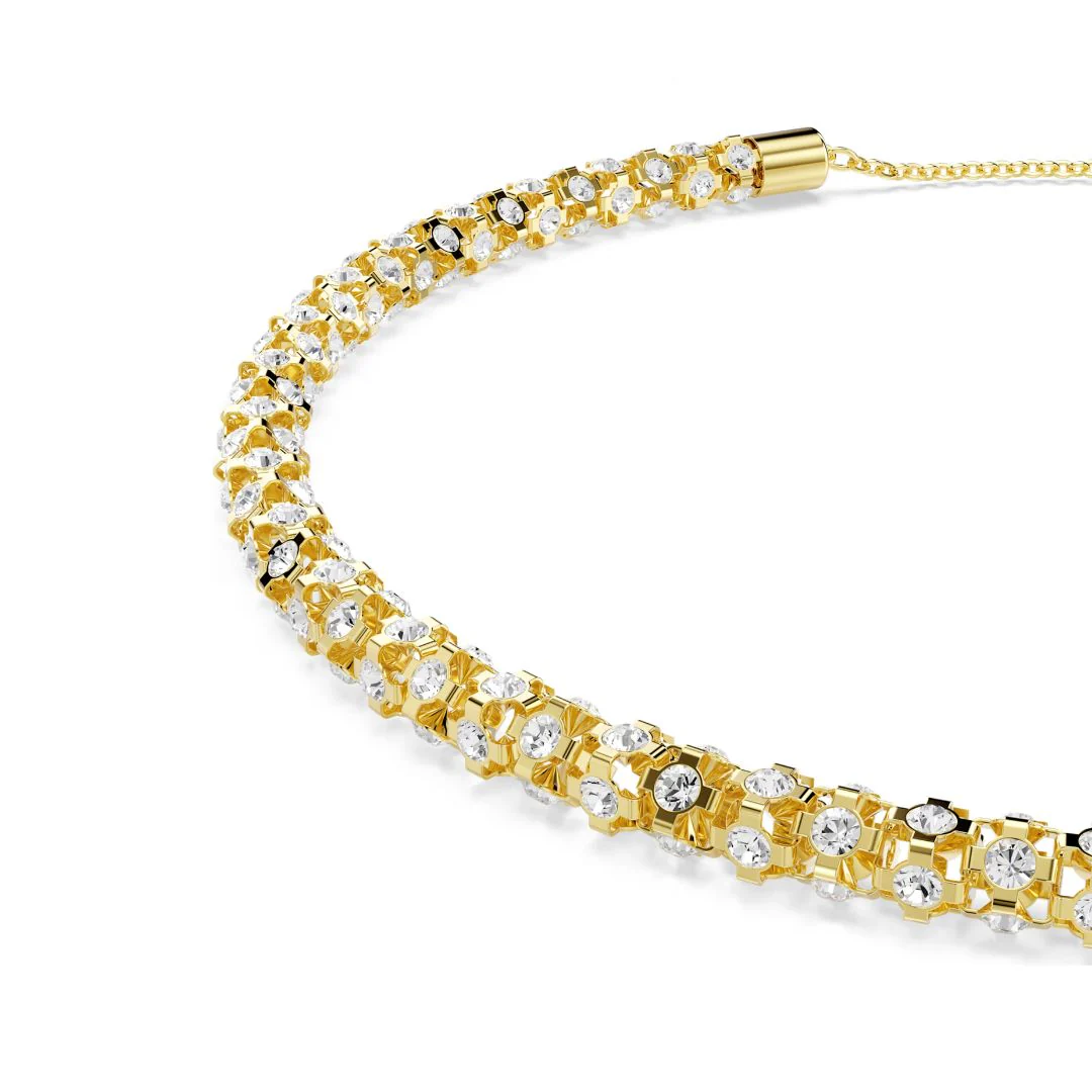 Swarovski Dextera kaulakoru, keltakullattu teräs ja kirkkaat zirkonit, 5750138 - Image 3