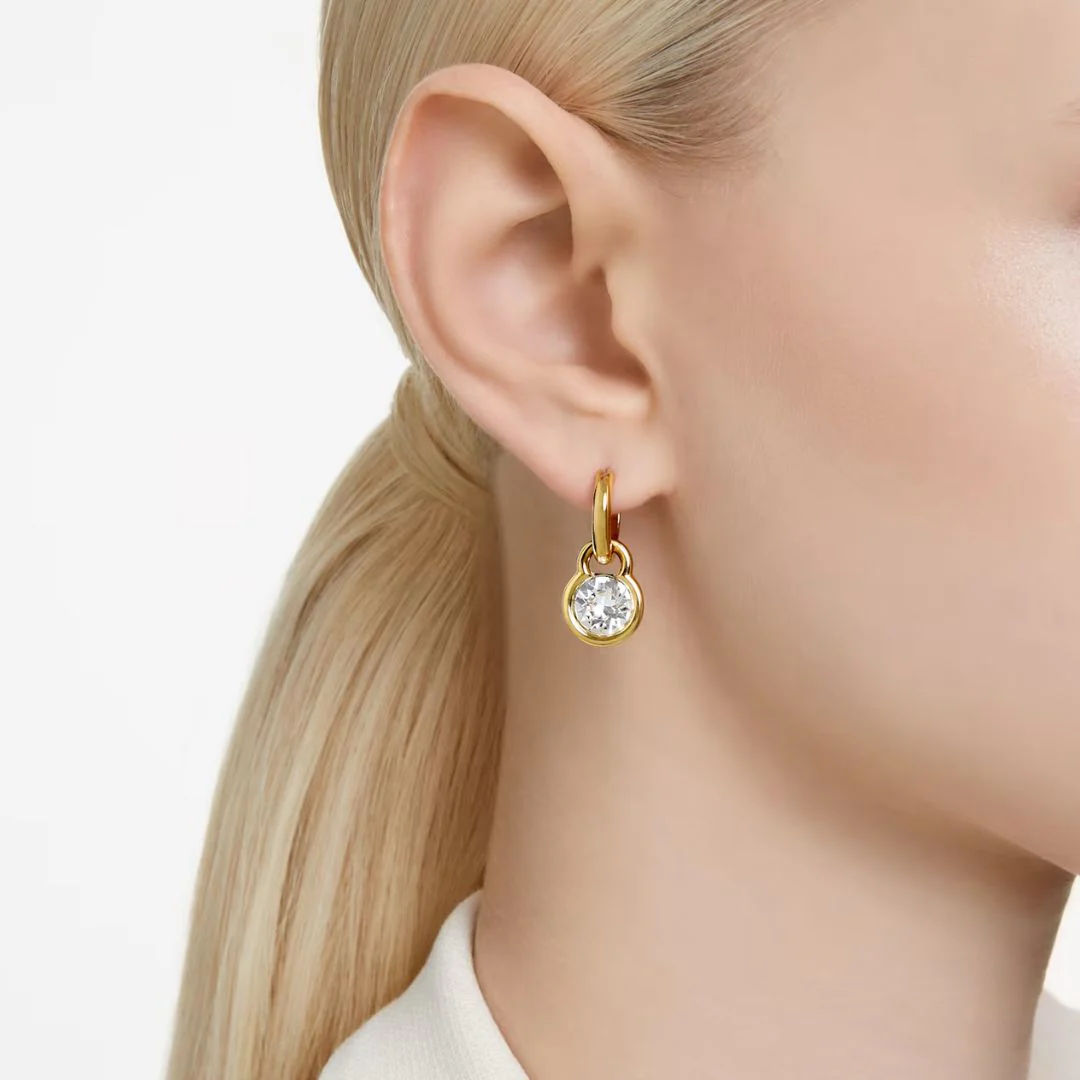 Swarovski Dextera korvakorut, keltakullanväri ja kirkkaat kristallit 5666023 - Image 2