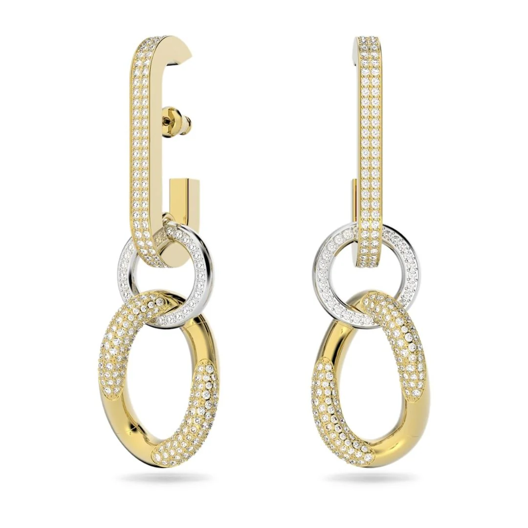 Swarovski Dextera korvakorut, vaalean ja keltakullan värinen - Image 2