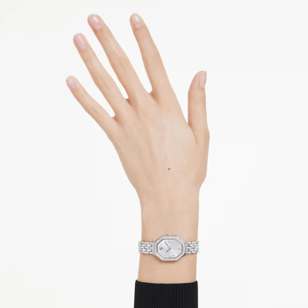 Swarovski Dextera octagon rannekello, hopeanväri ja kirkkaat kristallit, 5698690 - Image 2