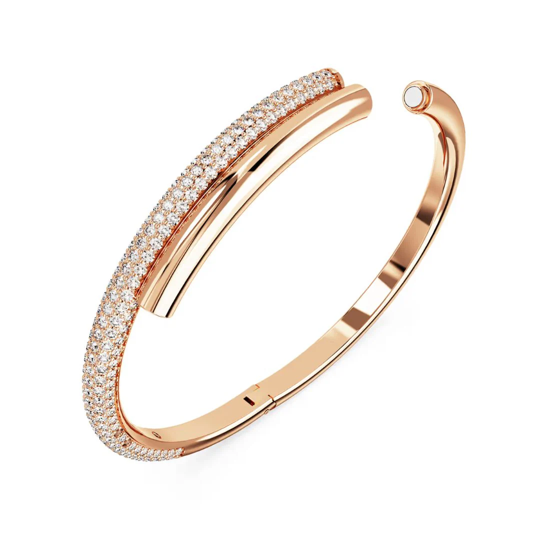 Swarovski Dextera rannerengas, ruusukullanväri ja kirkkaat kristallit 5692267 - Image 3