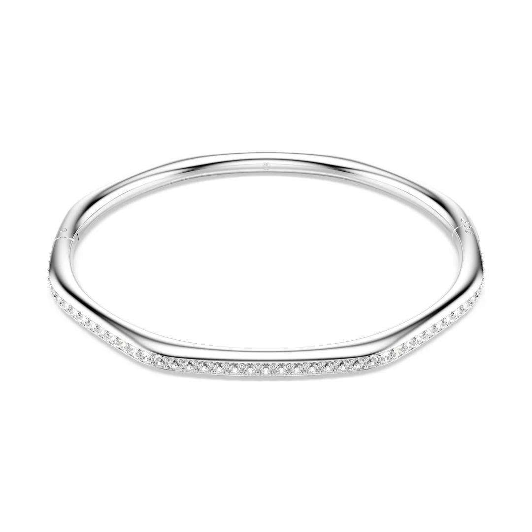 Swarovski Dextera rannerengas, vaalea metalli ja kirkkaat kristallit