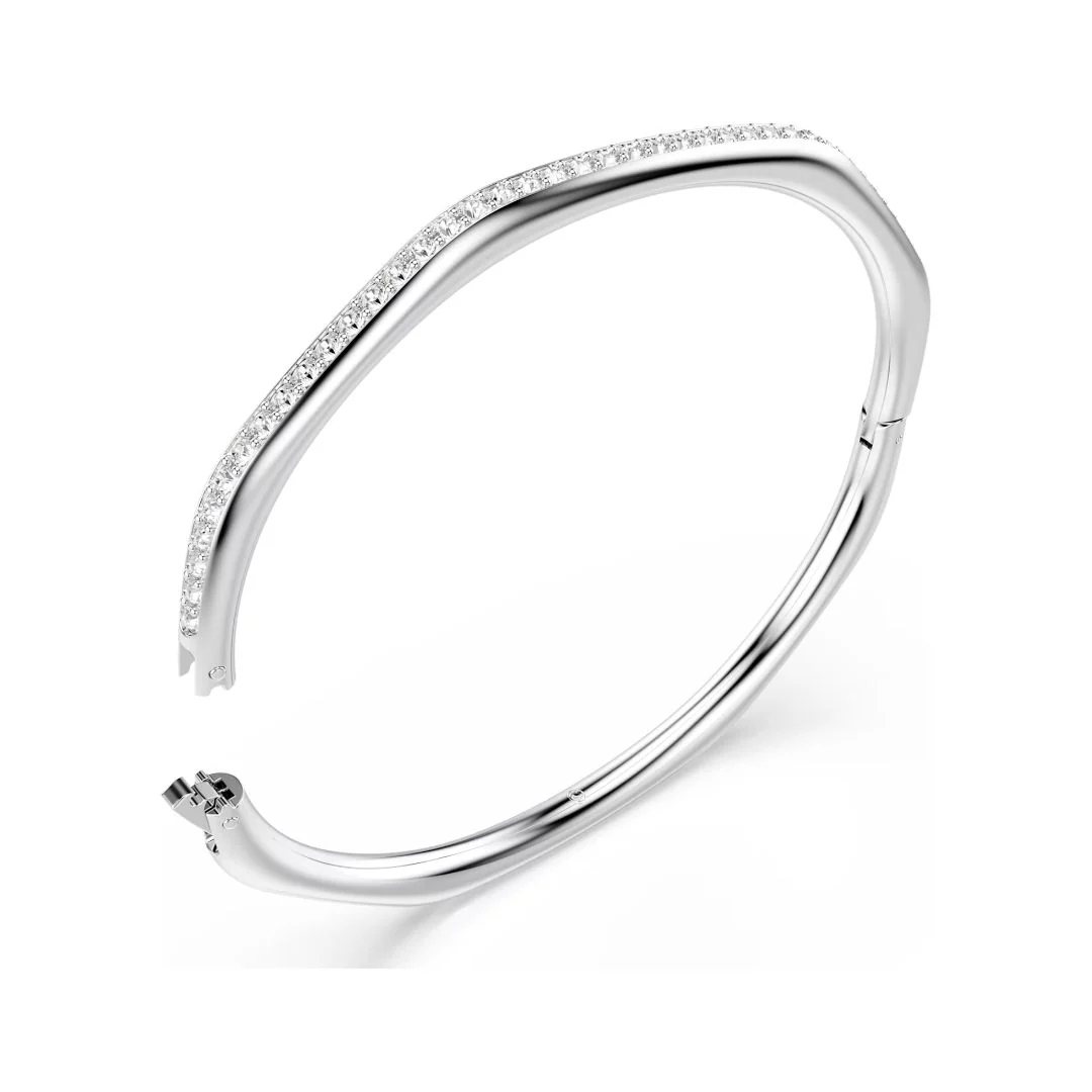 Swarovski Dextera rannerengas, vaalea metalli ja kirkkaat kristallit - Image 5