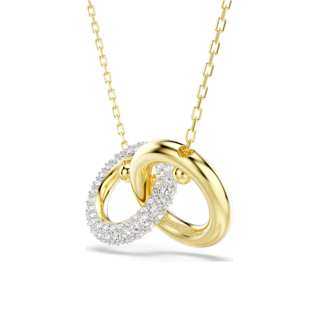 Swarovski Dextera riipus, keltakullattu ja kirkkaat kristallit, 5668820 - Image 4