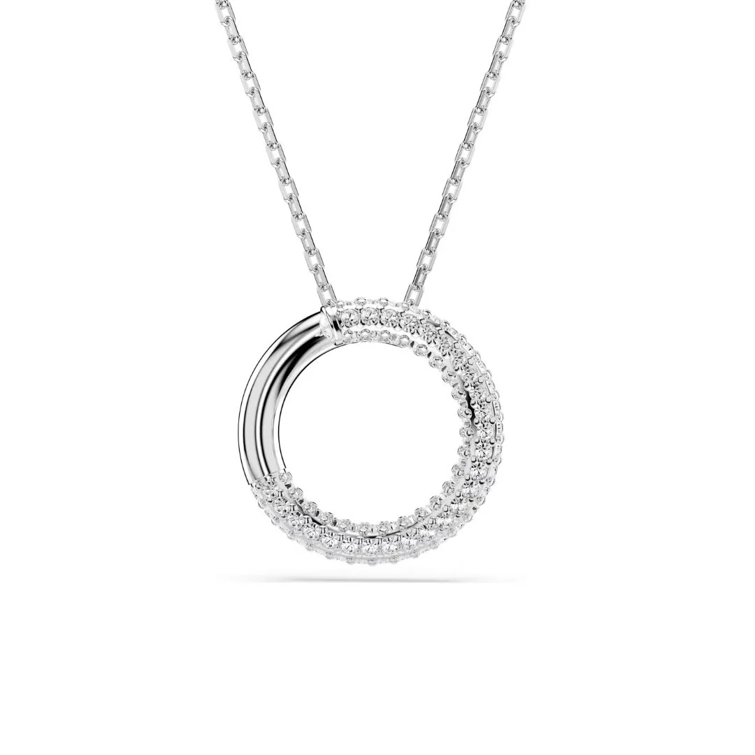 Swarovski Dextera riipus, vaalea metalli ja kirkkaat kristallit 5692737
