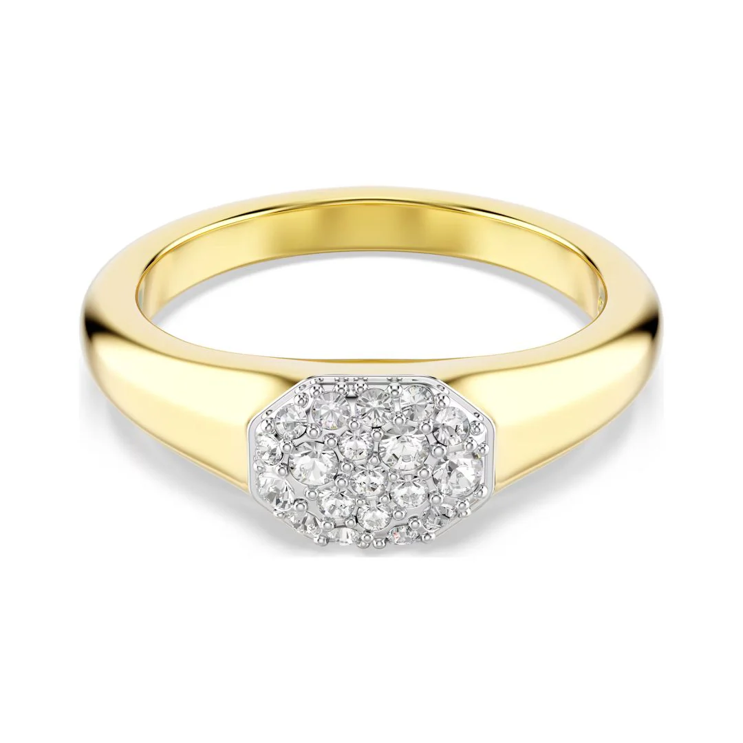 Swarovski Dextera sormus, keltakullanvärinen ja kirkkaat kristallit