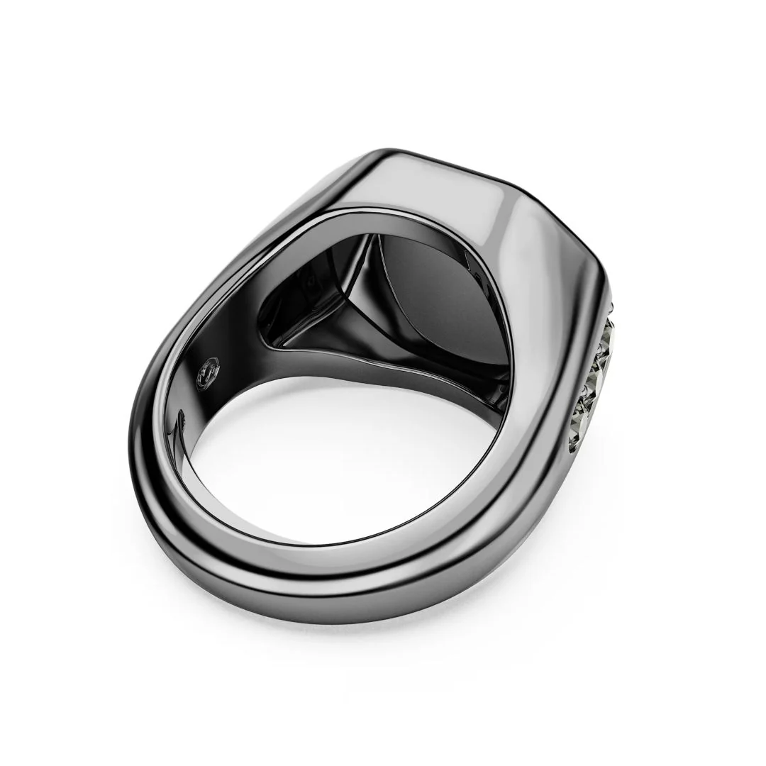 Swarovski Dextera sormus, tumma metalli ja kirkkaat kristallit - Image 5