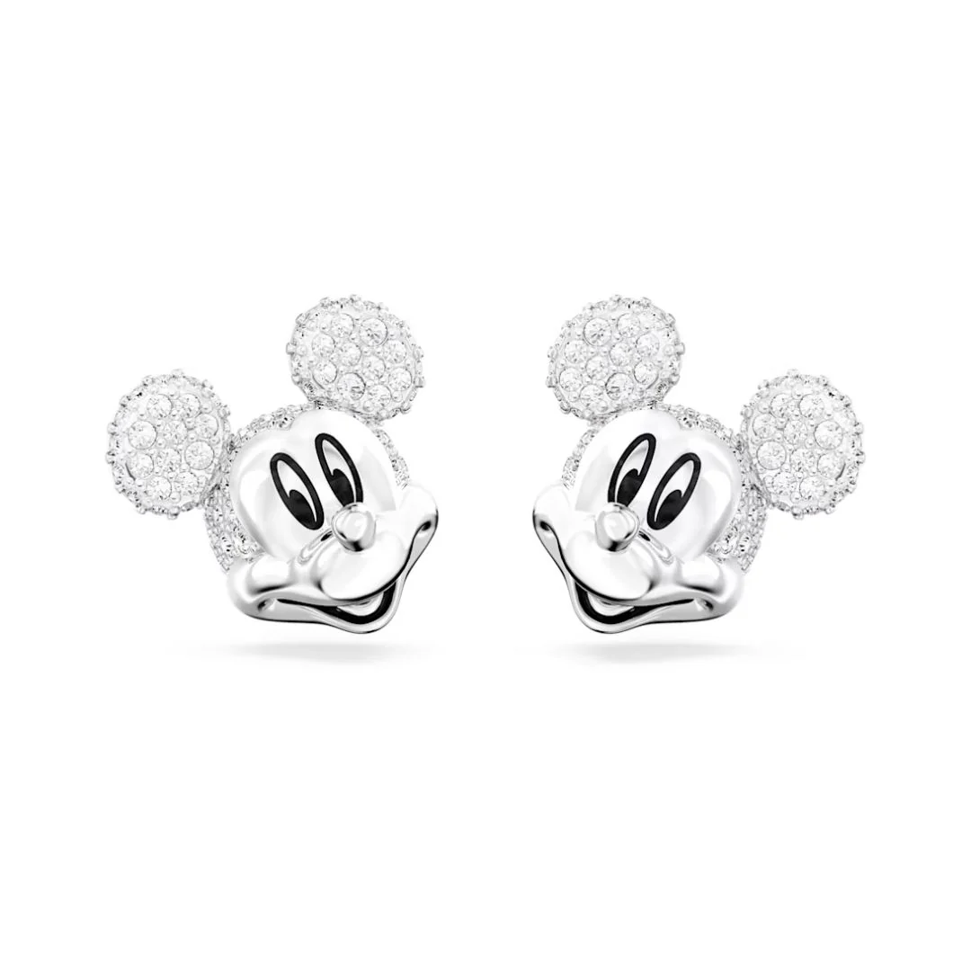 Swarovski Disney Mickey Mouse korvakorut, vaalea metalli ja kirkkaat kristallit, 5668781