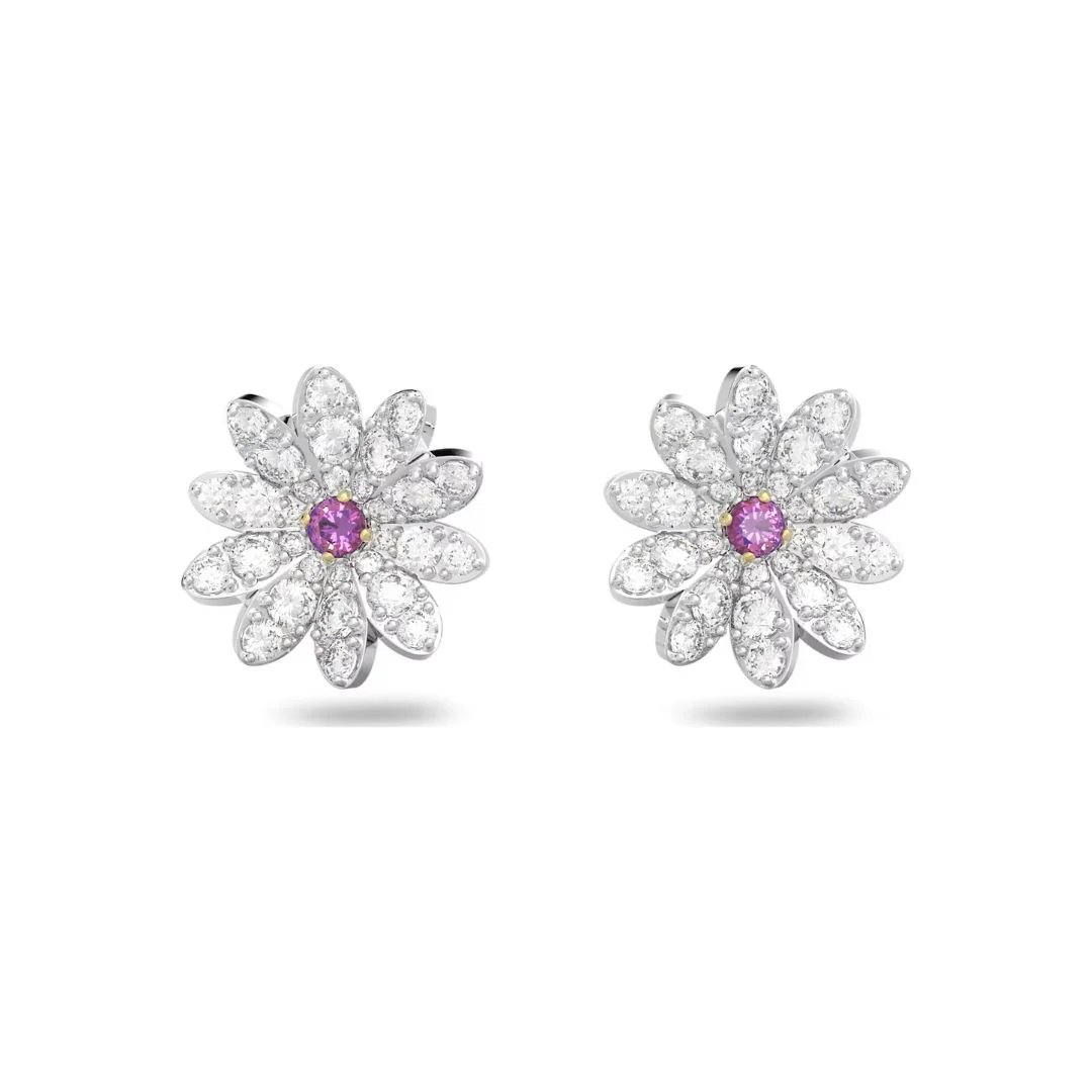 Swarovski Eternal Flower korvakorut, pinkit kristallit