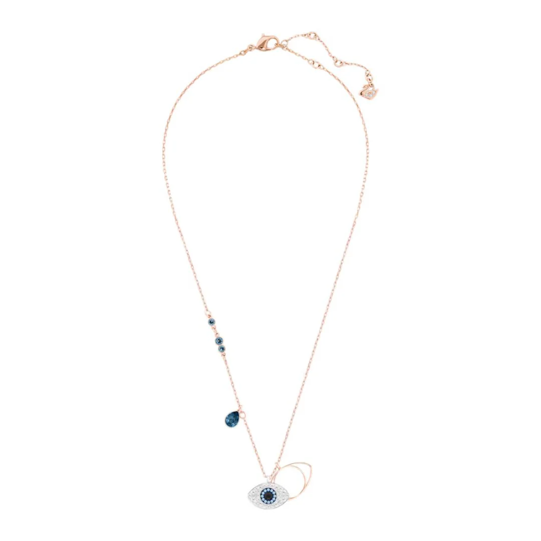 Swarovski Symbolica Evil Eye riipus, ruusukullan värinen ja siniset kristallit 5172560 - Image 3