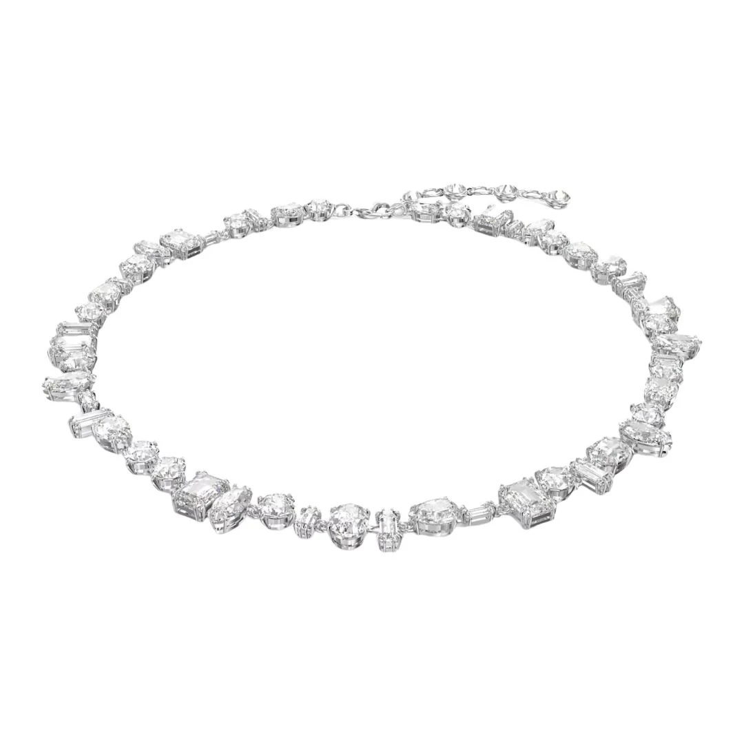 Swarovski Gema kaulakoru, vaalea metalli ja kirkkaat kristallit - Image 2