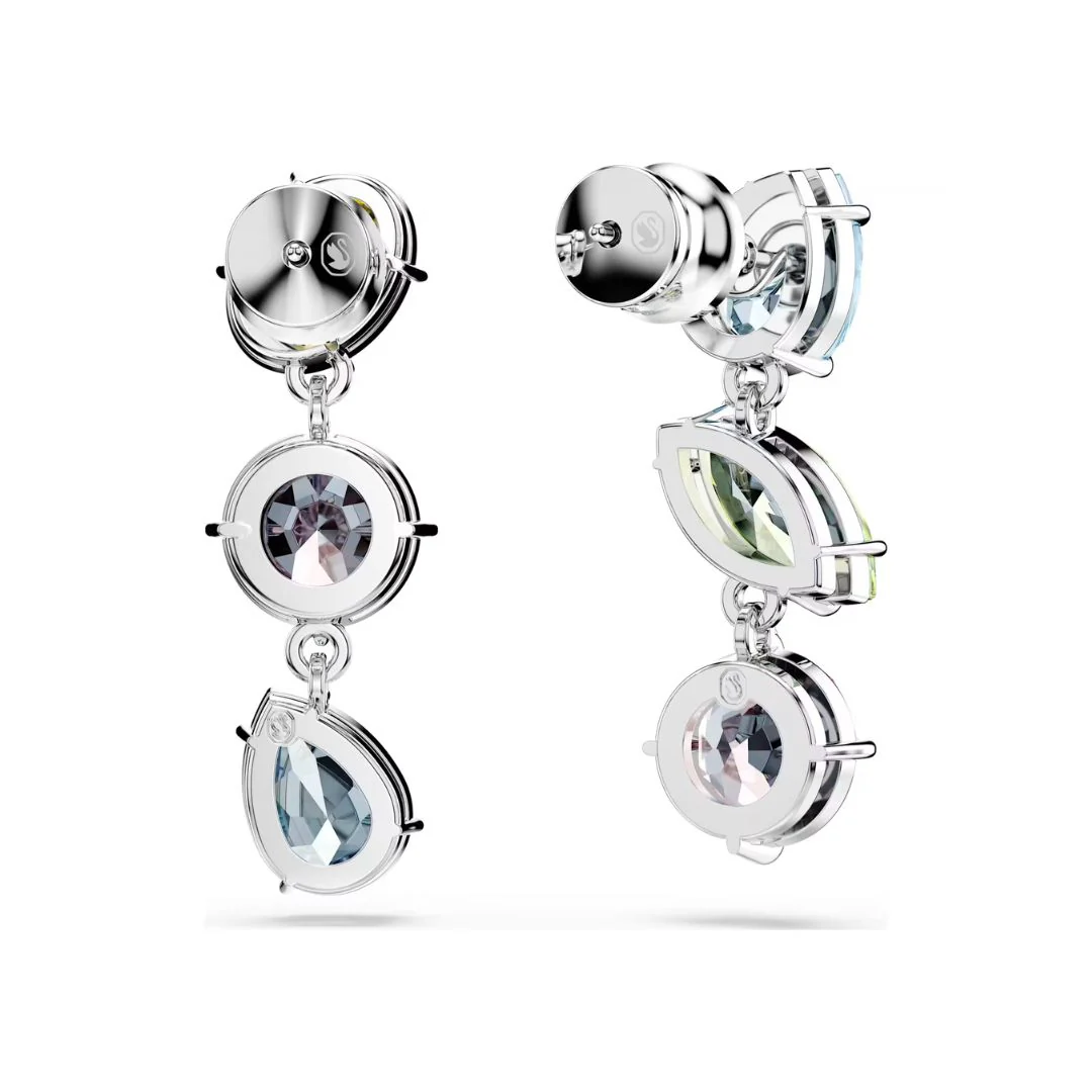 Swarovski Gema korvakorut vaalea metalli ja eri väriset kristallit 5692406 - Image 2