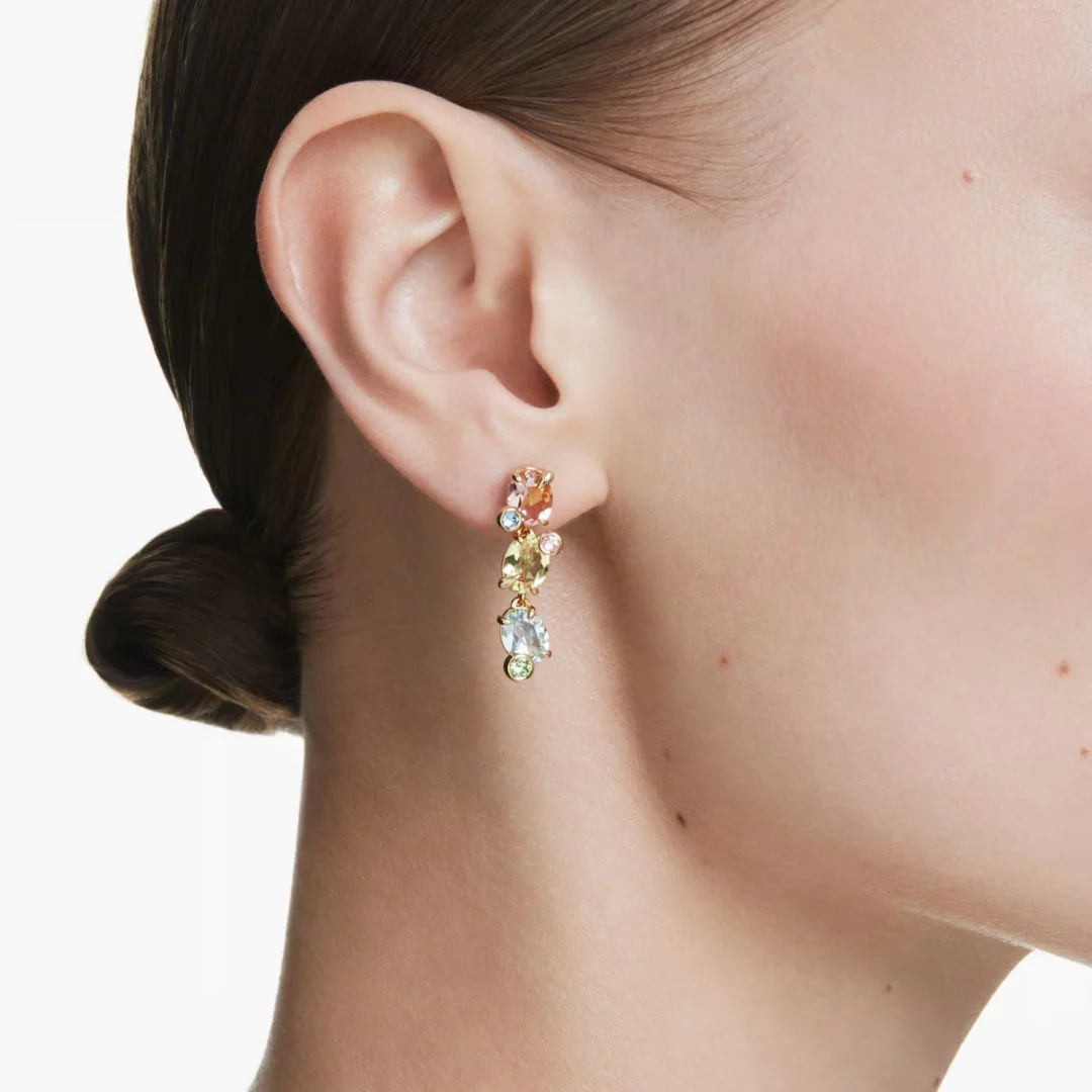 Swarovski Gema korvakorut, keltakullanväri ja eriväriset kristallit, 5714815 - Image 3